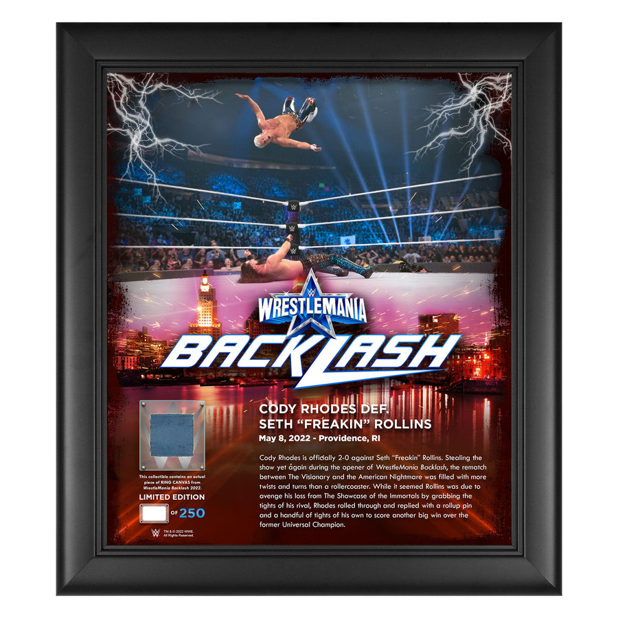 Cody Rhodes Backlash 2022 15x17 Commemorative Plaque Memorabilia PWcatalog