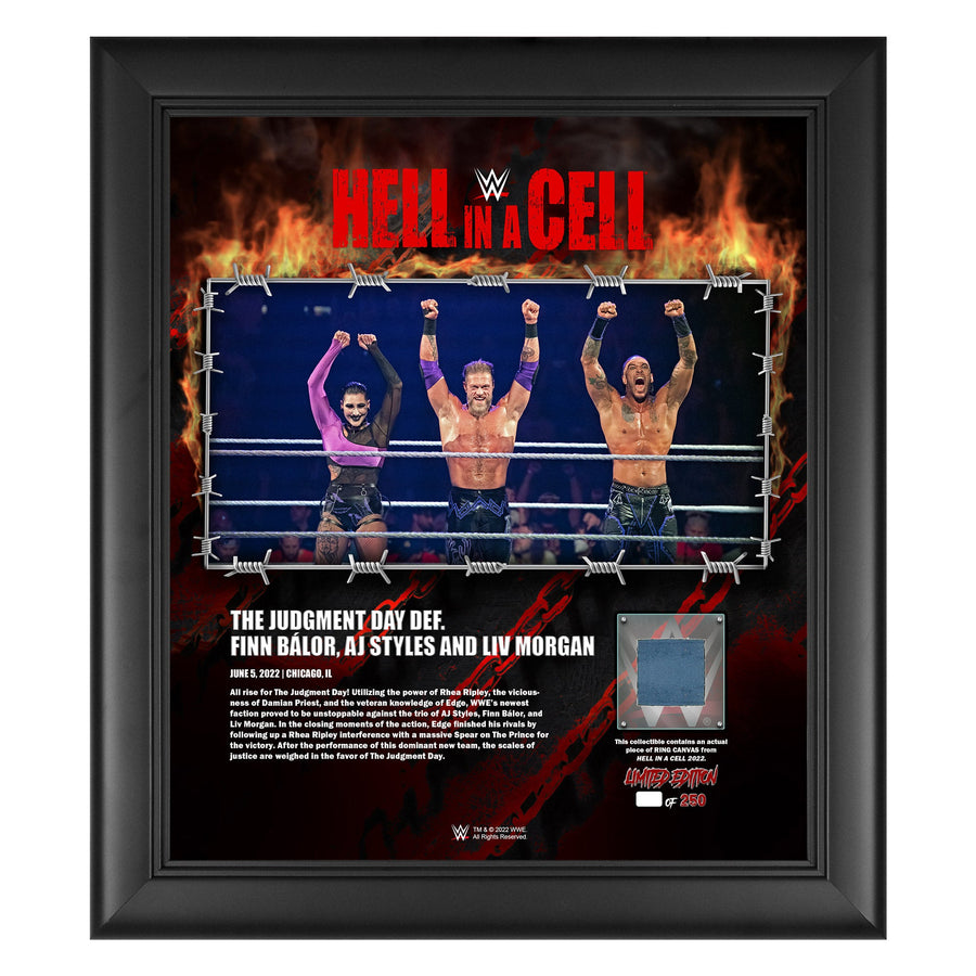 The Judgement Day Hell in a Cell 2022 15x17 Commemorative Plaque Plaque PWcatalog