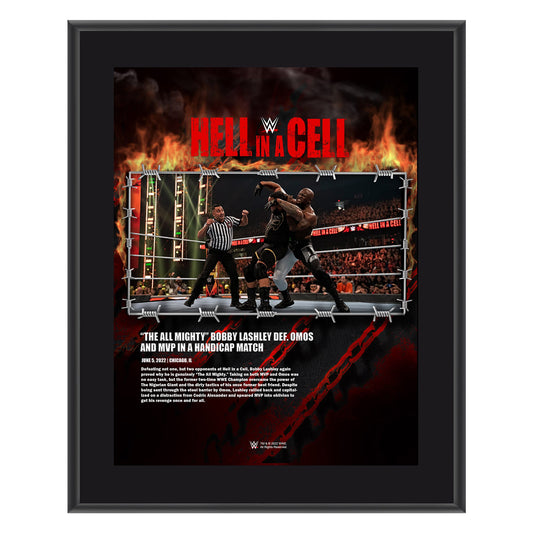 Bobby Lashley Hell in a Cell 2022 10x13 Commemorative Plaque