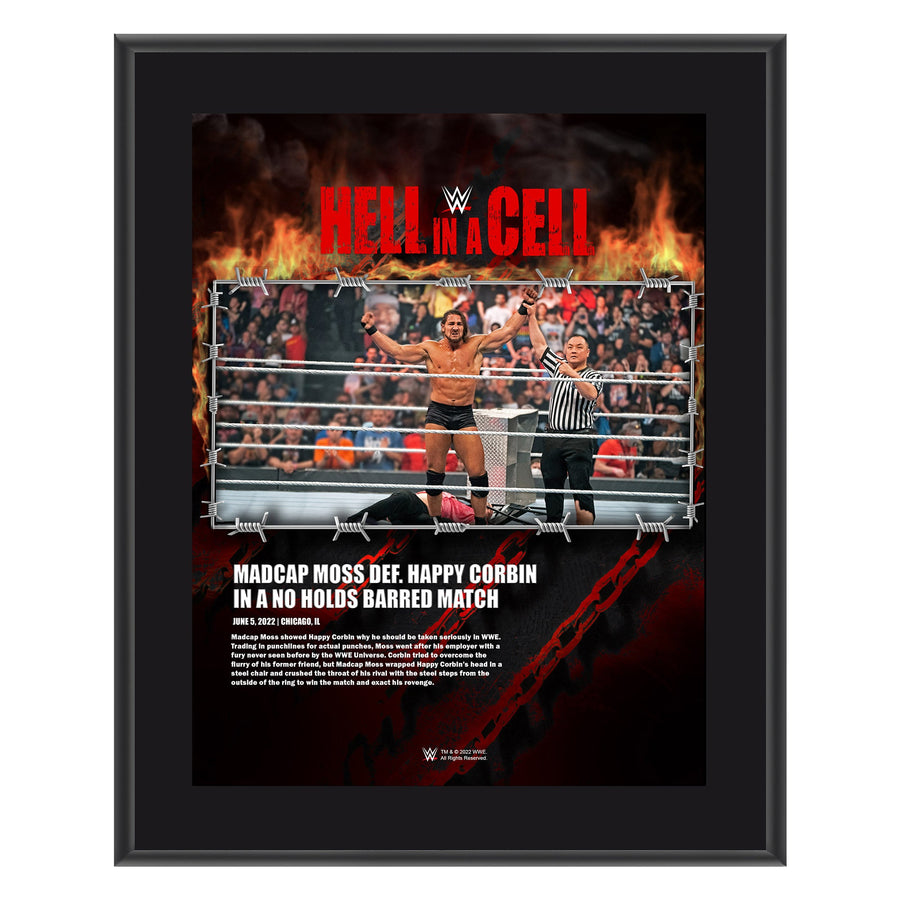 Madcap Moss Hell in a Cell 2022 10x13 Commemorative Plaque Plaque PWcatalog
