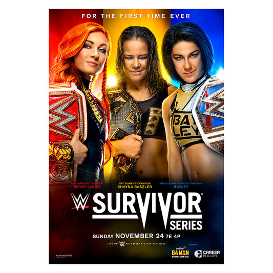 Survivor Series 2019 Event Poster Wall art PW Catalog