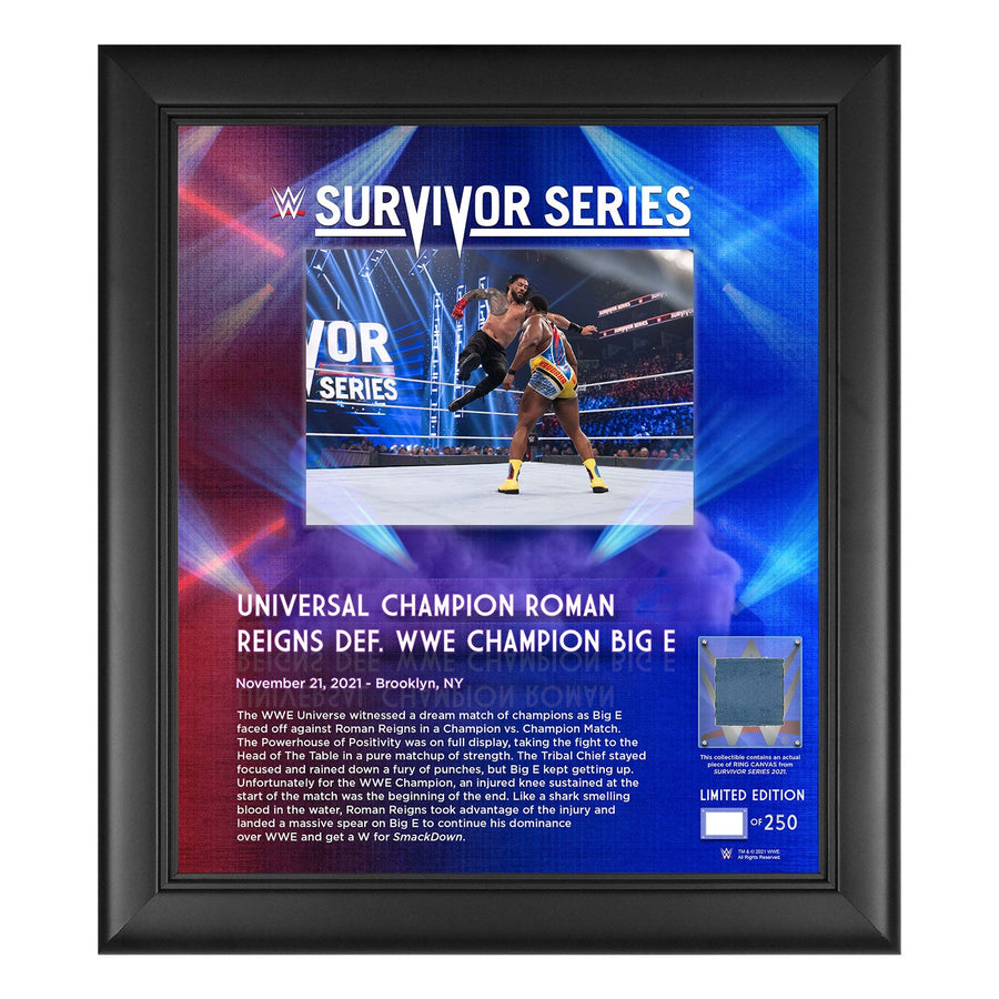 Roman Reigns Survivor Series 2021 15x17 Commemorative Plaque