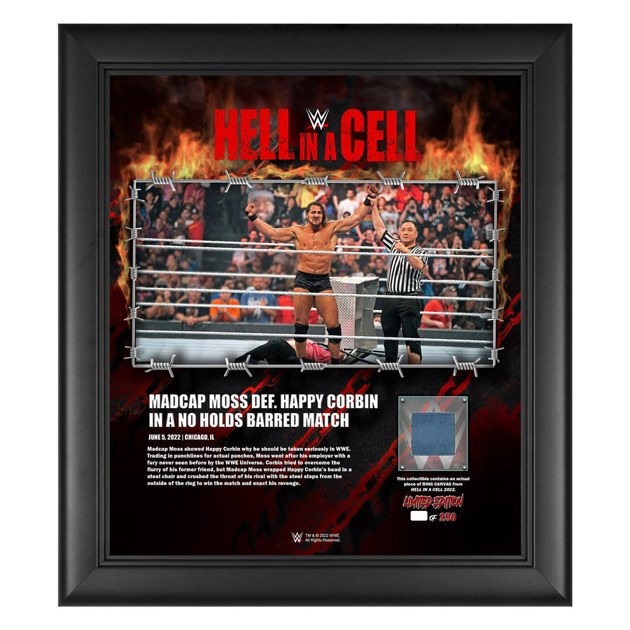 Madcap Moss Hell in a Cell 2022 15x17 Commemorative Plaque