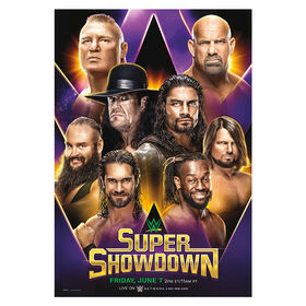 WWE Super Show Down 2019 Poster Wall art PW Catalog