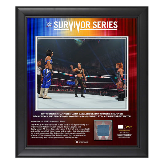 Shayna Baszler Survivor Series 2019 15x17 Limited Edition Plaque Plaque PW Catalog
