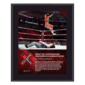 Bayley Extreme Rules 2019 10 x 13 Commemorative Plaque