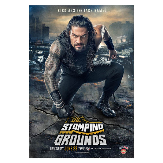 WWE Stomping Grounds 2019 Poster Wall art PW Catalog