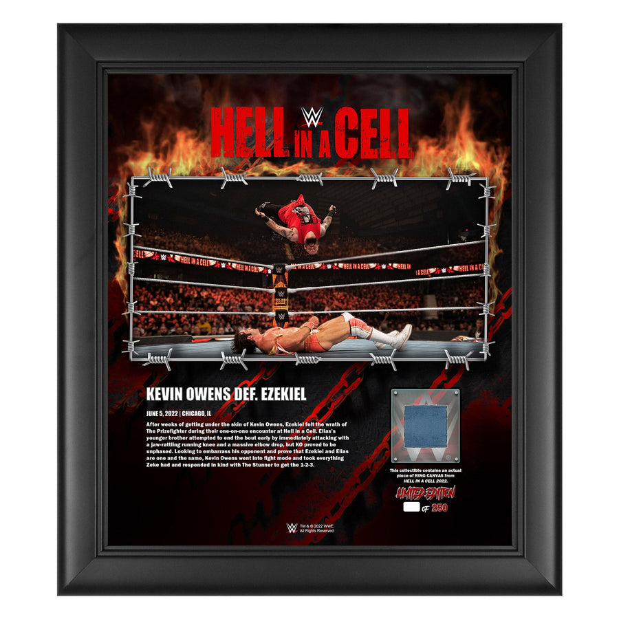Kevin Owens Hell in a Cell 2022 15x17 Commemorative Plaque Plaque PWcatalog