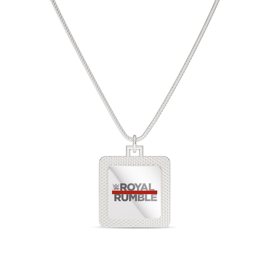 Royal Rumble Bixler Square Pendant in Sterling Silver