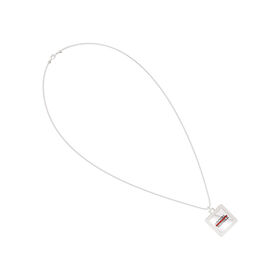 Royal Rumble Bixler Square Pendant in Sterling Silver