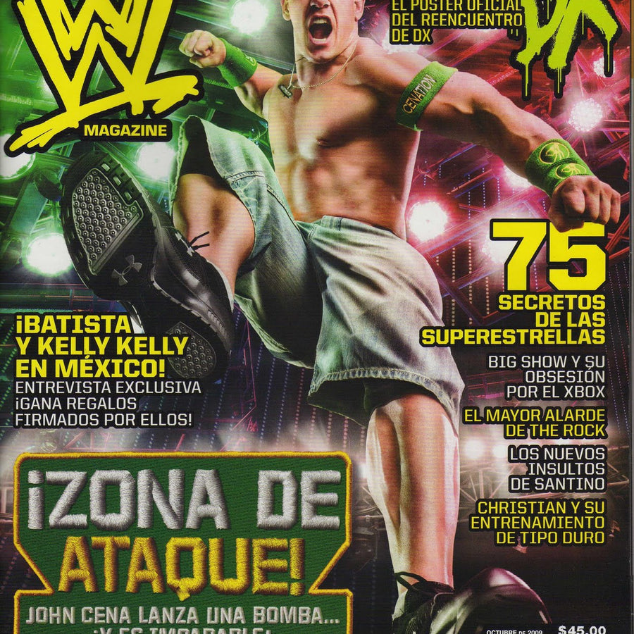 WWE Magazine from Mexico October 2009 Magazine PWcatalog