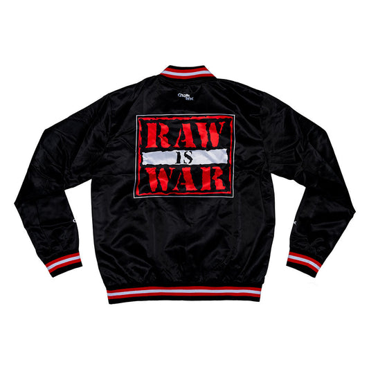RAW IS WAR Retro Satin Chalk Line Jacket  1