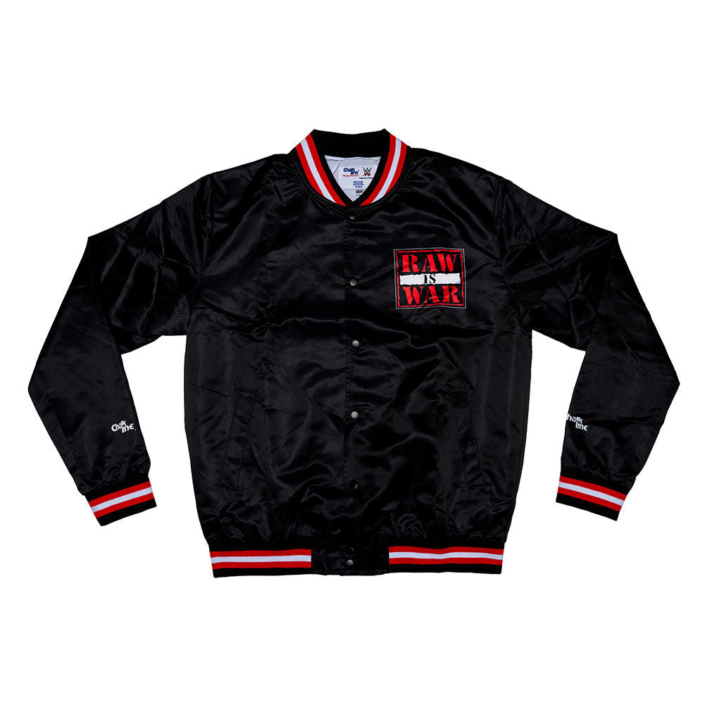 RAW IS WAR Retro Satin Chalk Line Jacket  2