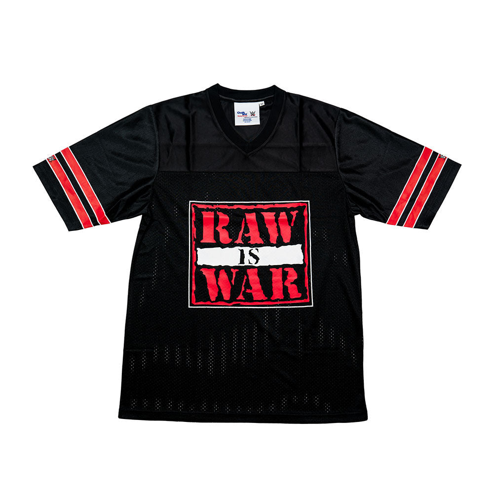 RAW IS WAR Retro Chalk Line Football Jersey  1