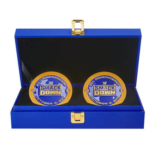 SmackDown 20th Anniversary Championship Replica Side Plate Box Set PW Catalog