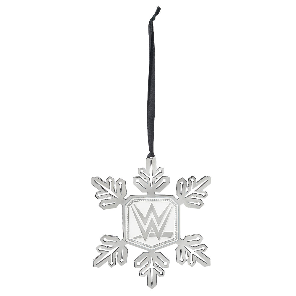 WWE Women's Championship Snowflake Ornament