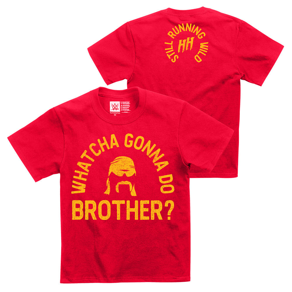 Hulk Hogan "Whatcha Gonna Do Brother?" Youth Authentic T-Shirt T-Shirt PW Catalog