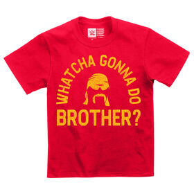 Hulk Hogan "Whatcha Gonna Do Brother?" Youth Authentic T-Shirt T-Shirt PW Catalog