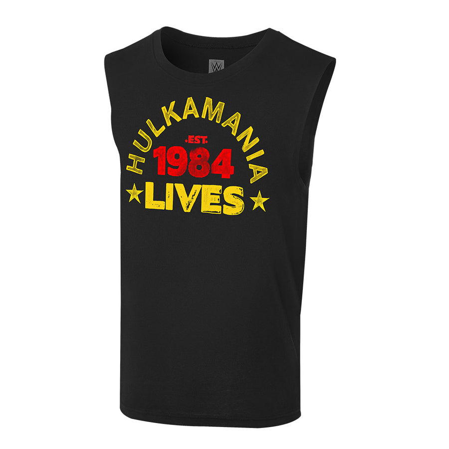 Hulk Hogan "Hulkamania Lives Forever" Muscle T-Shirt