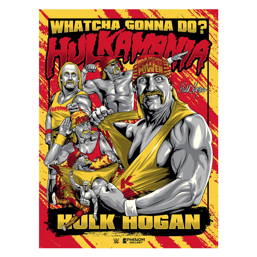 Hulk Hogan “Hulkamania” Phenom Gallery Limited Edition Serigraph Print 1