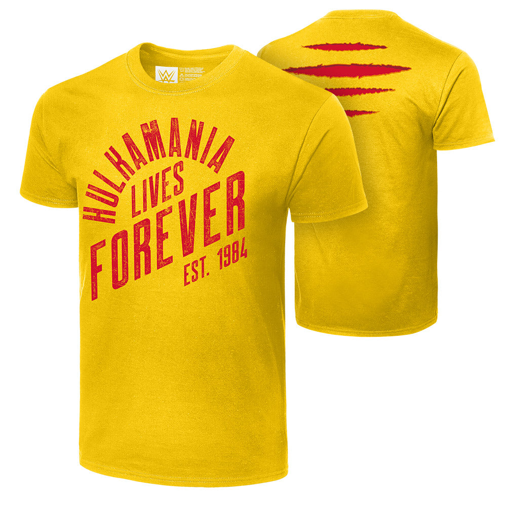 Hulk Hogan "Hulkamania Lives Forever" Authentic T-Shirt