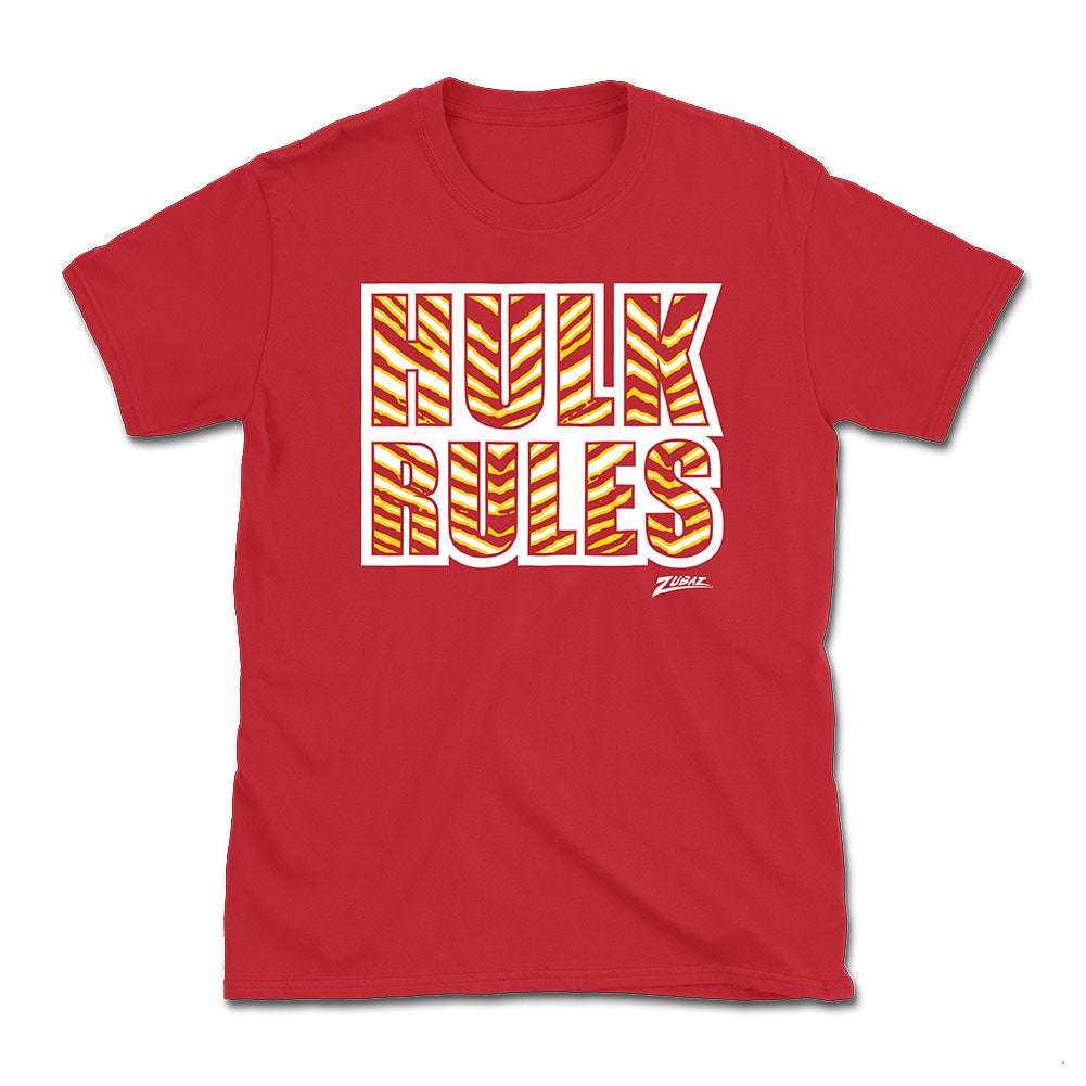 Hulk Hogan "Hulk Rules" Zubaz T-Shirt T-Shirt PW Catalog