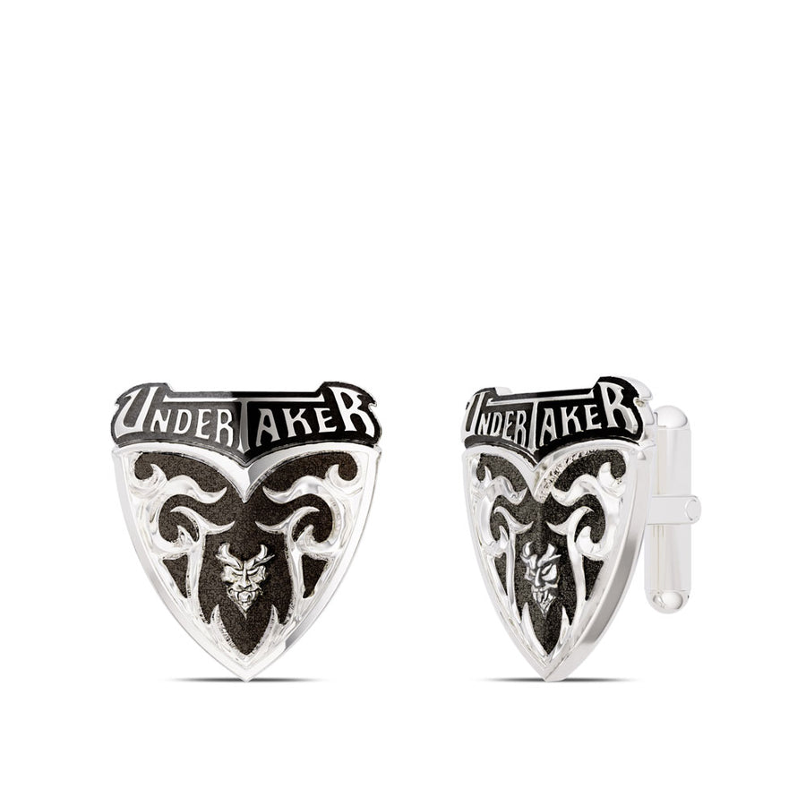 Undertaker Name Bixler Cuff Links in Sterling Silver