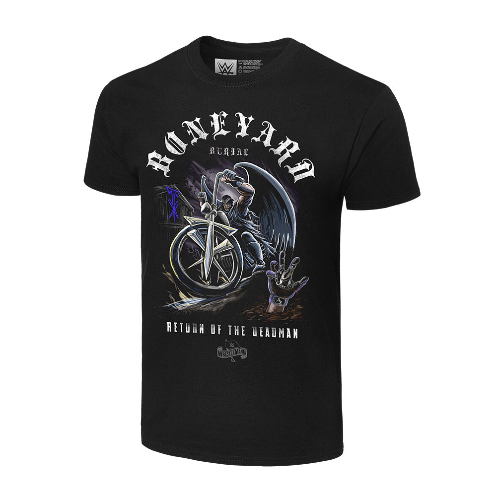 Undertaker "Boneyard Burial" Authentic T-Shirt T-Shirt PW Catalog