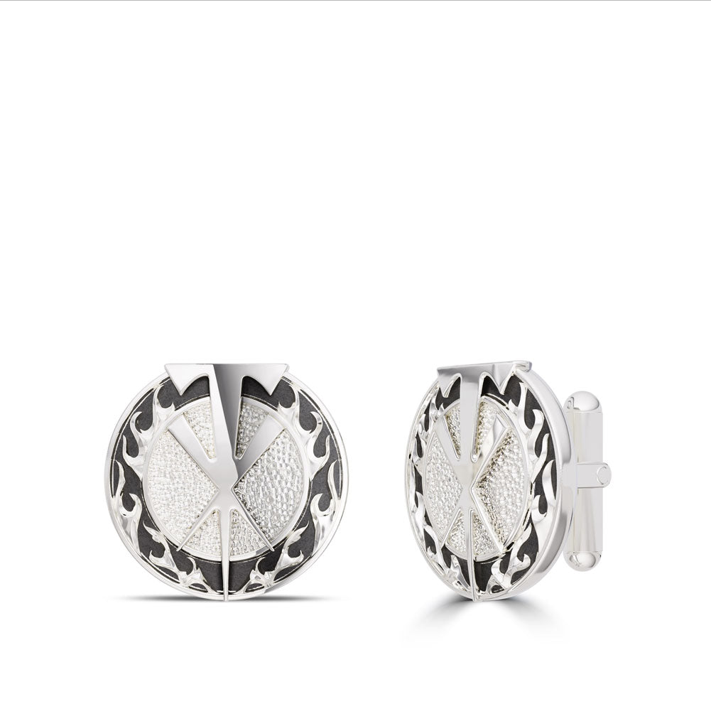 Undertaker Bixler Cuff Links in Sterling Silver