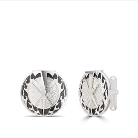 Undertaker Bixler Cuff Links in Sterling Silver