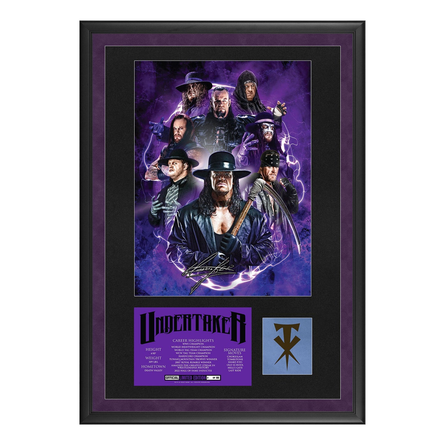 Undertaker "Career Highlights" Limited Edition Commemorative Plaque