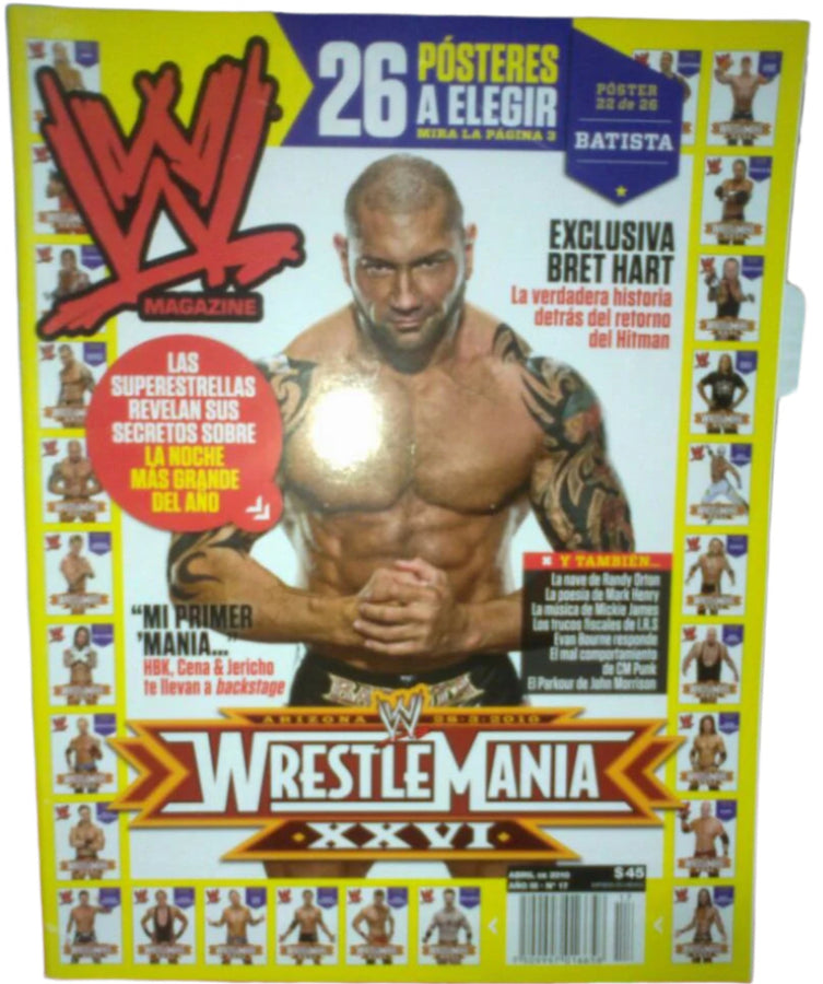 WWE Magazines from Mexico April 2010