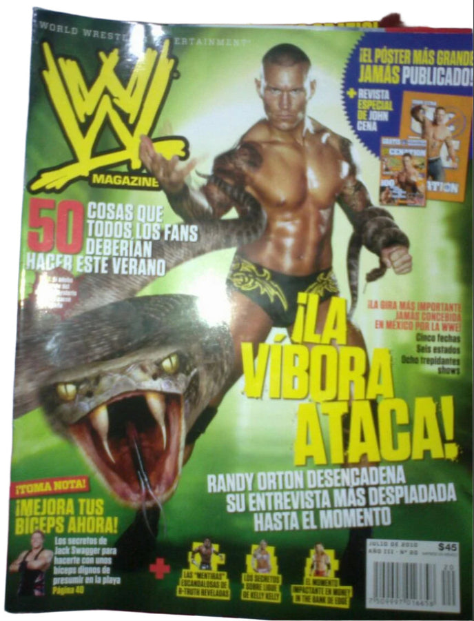WWE Magazines from Mexico July 2010 Magazine PWcatalog