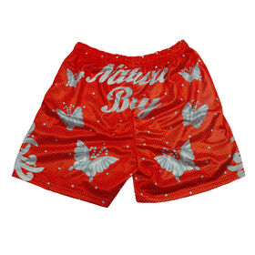 Ric Flair Red Chalk Line Shorts