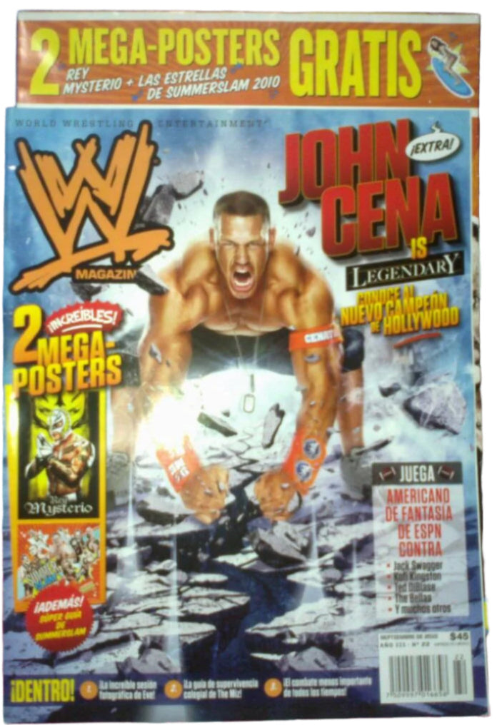 WWE Magazines from Mexico September 2010 Magazine PWcatalog