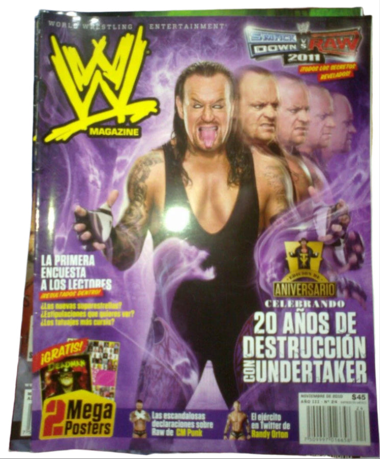 WWE Magazines from Mexico November 2010 Magazine PWcatalog