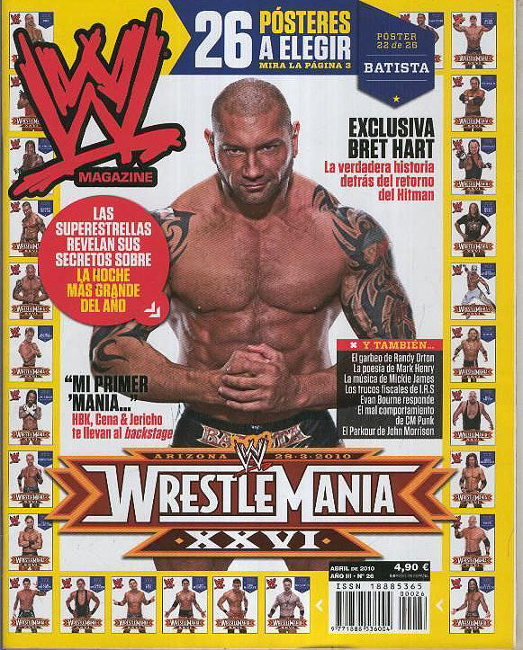 WWE Magazine from Spain April 2010 Magazine PWcatalog
