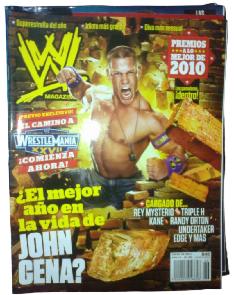 WWE Magazines from Mexico January 2011 Magazine PWcatalog