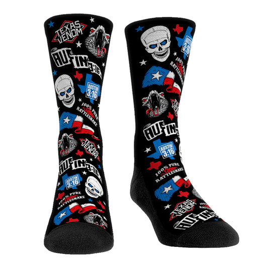 Steve Austin Texas Venom Rock 'Em Socks