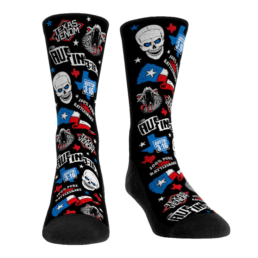 Steve Austin Texas Venom Rock 'Em Socks