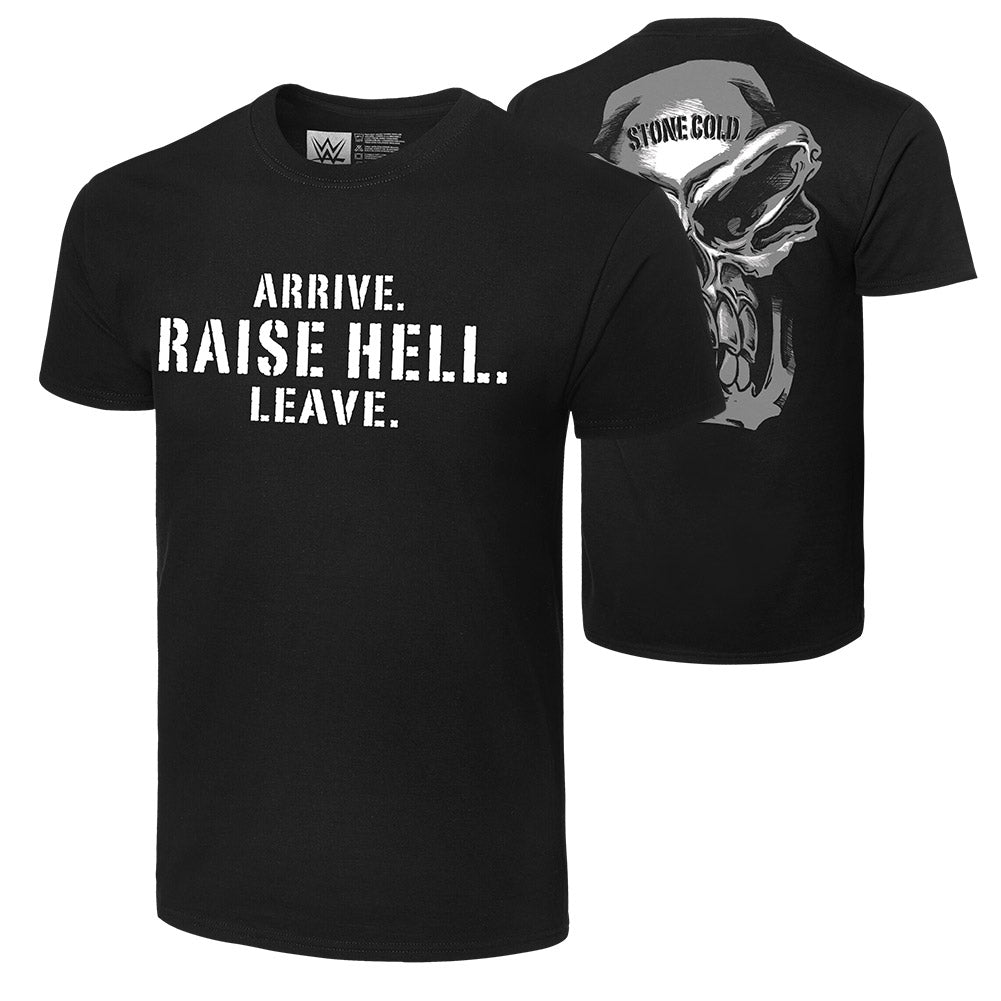 Stone Cold Steve Austin "Arrive. Raise Hell. Leave." Retro T-Shirt