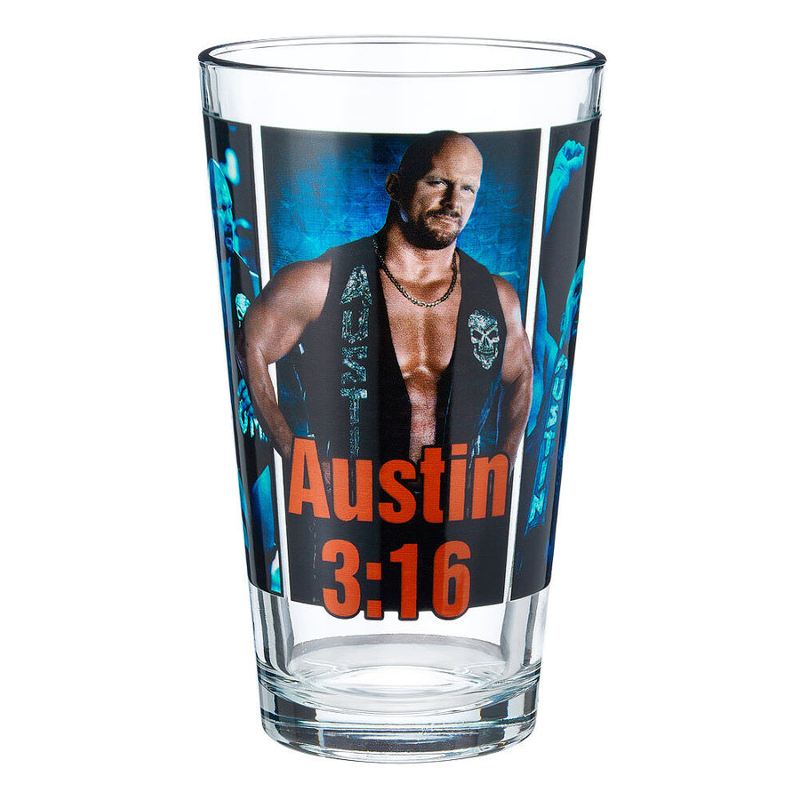Stone Cold Steve Austin Superstar Pint Glass  1