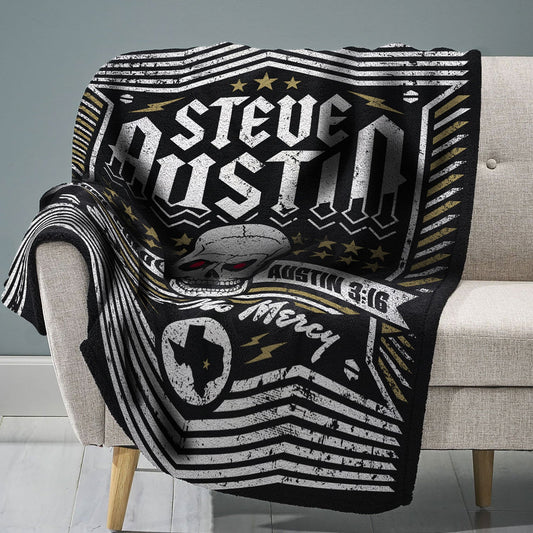 Stone Cold Steve Austin Sleep Squad Fleece Throw Blanket