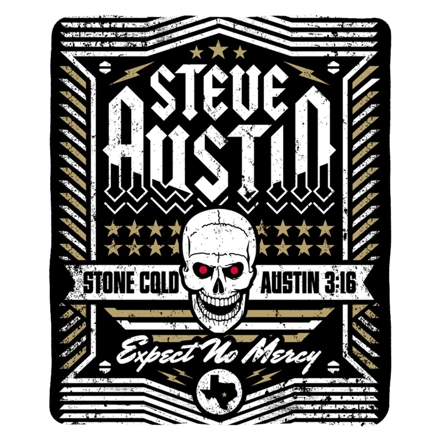 Stone Cold Steve Austin Sleep Squad Fleece Throw Blanket