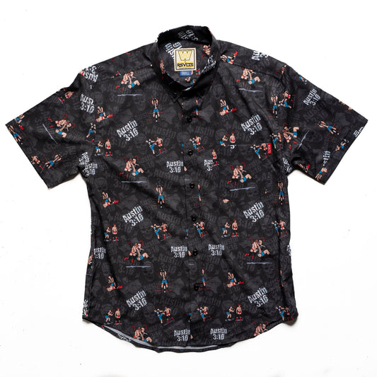 Stone Cold Steve Austin RSVLTS Button Down Shirt PW Catalog
