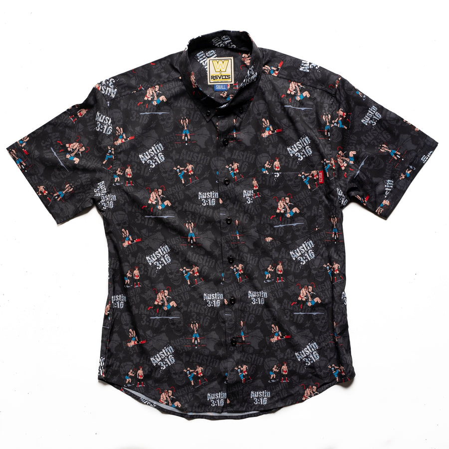 Stone Cold Steve Austin RSVLTS Button Down Shirt
