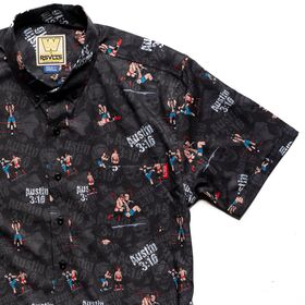 Stone Cold Steve Austin RSVLTS Button Down Shirt