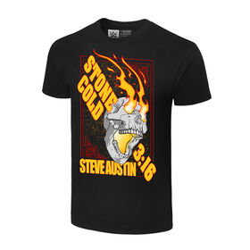 Stone Cold Steve Austin "Flaming Skull" T-Shirt