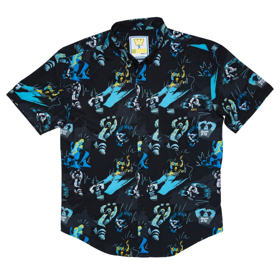 Stone Cold Steve Austin RSVLTS Button Down Shirt