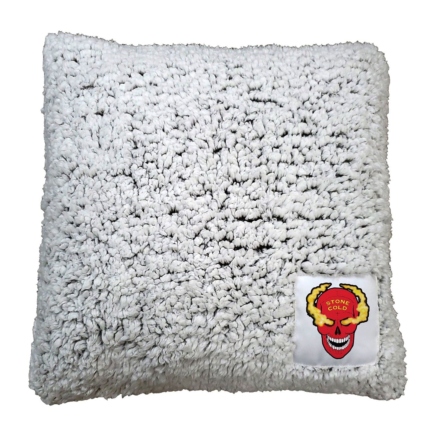 Stone Cold Steve Austin "Smoking Skull" Sherpa Throw Pillow